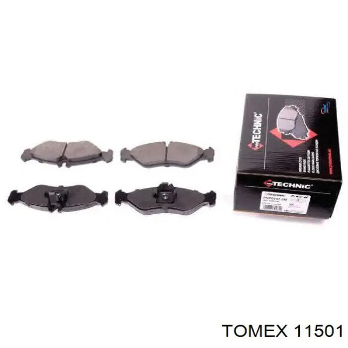 Задні гальмівні колодки Tomex 11501 ціна, від 14.58 USD