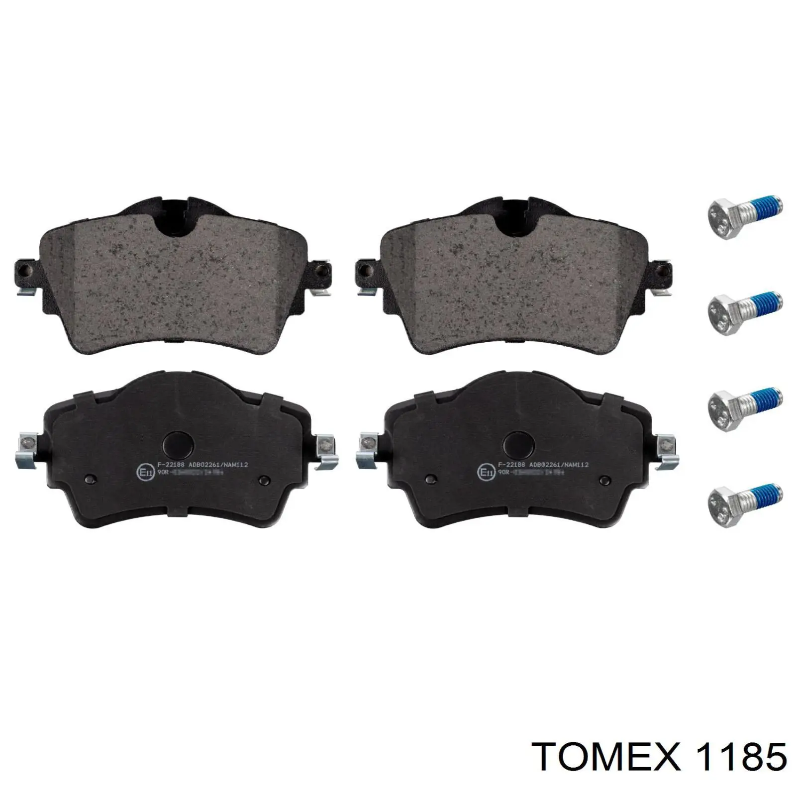1185 Tomex колодки гальмівні передні, дискові