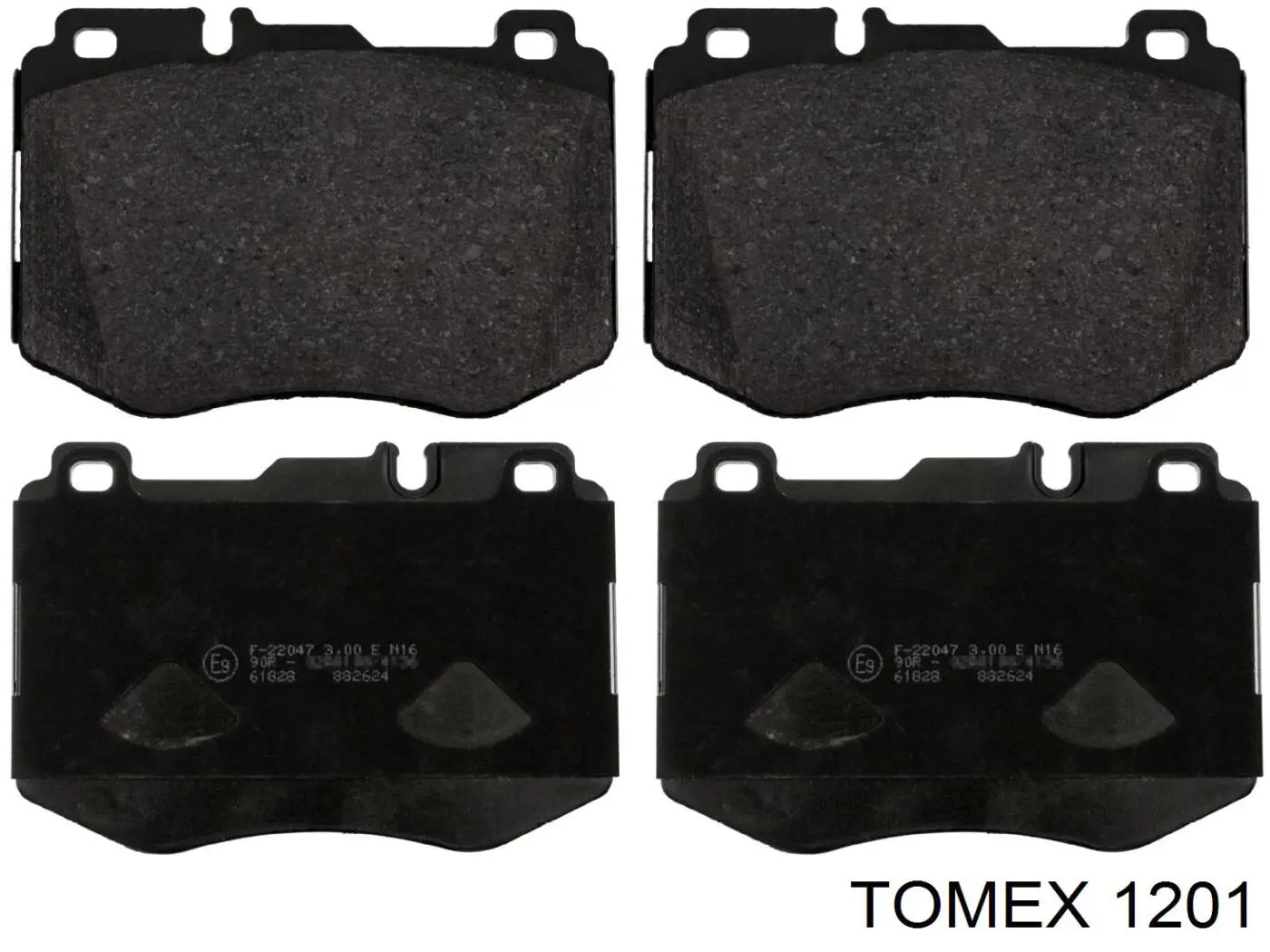 Задні гальмівні колодки 1201 Tomex