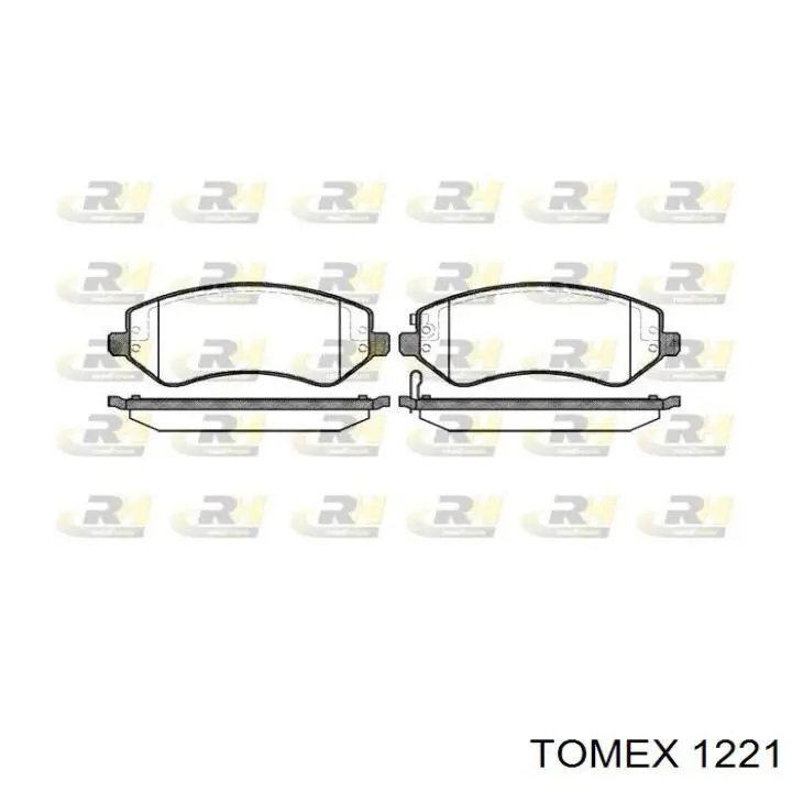 Гальмівні колодки Tomex 1221 ціна, від 24.39 USD