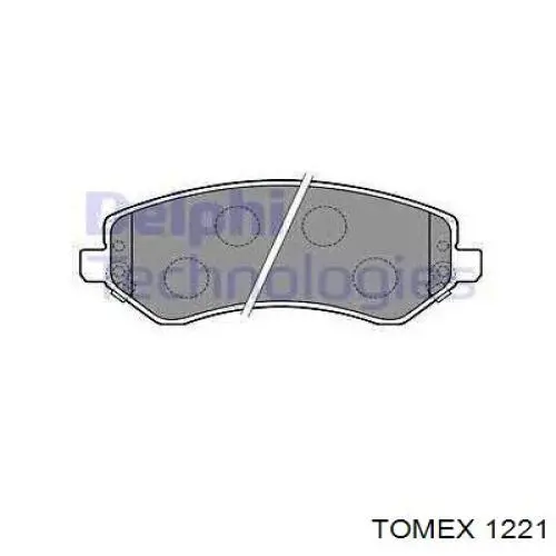 Передні тормозні колодки 1221 Tomex