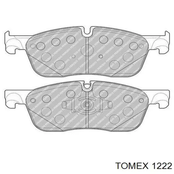 Гальмівні колодки Tomex 1222 ціна, від 20.80 USD