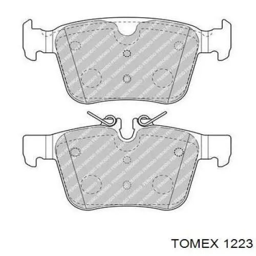 1223 Tomex колодки гальмівні передні, дискові