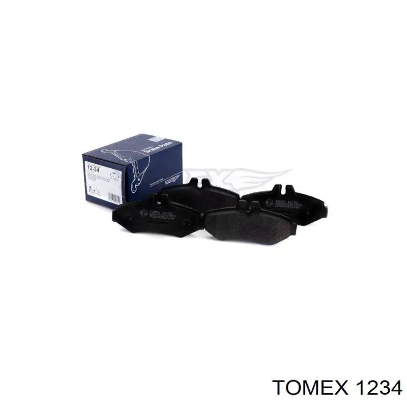 Задні гальмівні колодки 1234 Tomex