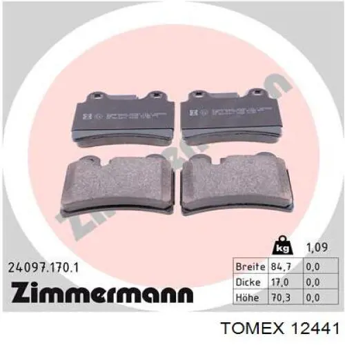 Гальмівні колодки Remsa 030502 ціна, від 27.81 USD