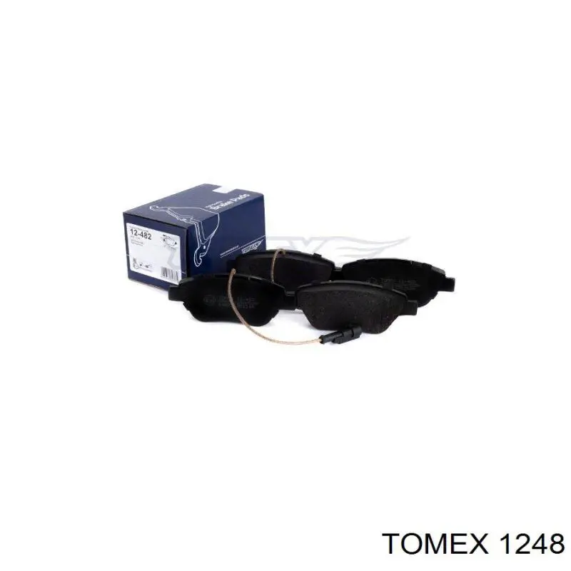 1248 Tomex колодки гальмівні передні, дискові