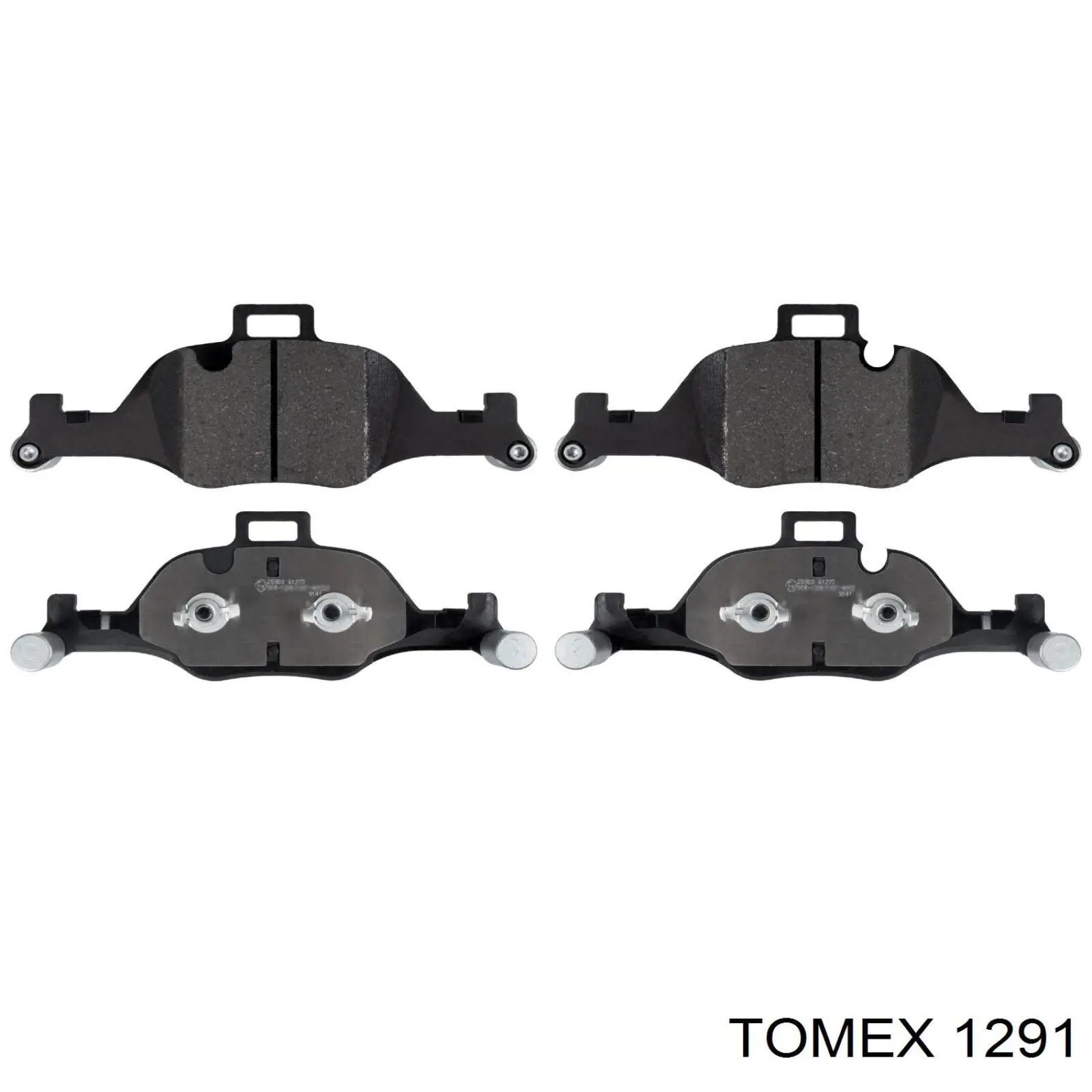 Колодки гальмівні передні, дискові 1291 Tomex