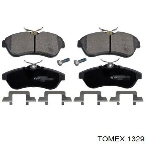 1329 Tomex колодки гальмівні передні, дискові
