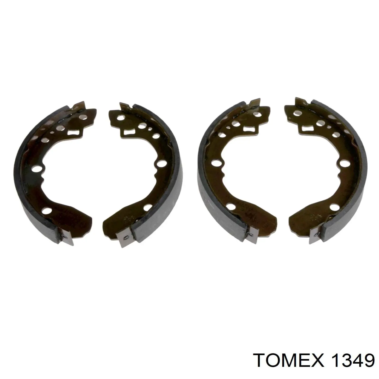 1349 Tomex колодки гальмові задні, дискові