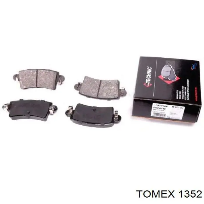 Задні гальмівні колодки Tomex 1352 ціна, від 16.49 USD