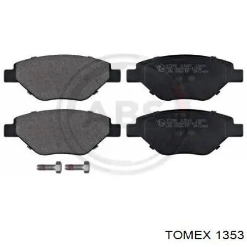 1353 Tomex Передні гальмівні колодки