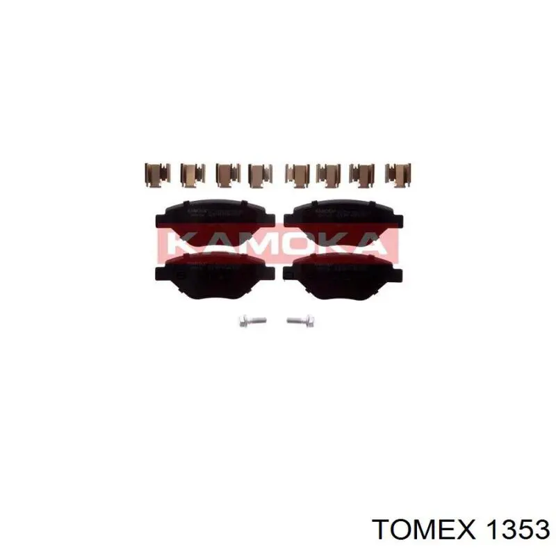 1353 Tomex колодки гальмівні передні, дискові