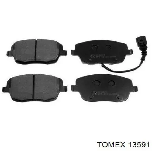 Купити 13591 Tomex Колодки гальмівні передні, дискові