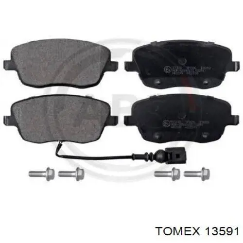 13591 Tomex Передні гальмівні колодки
