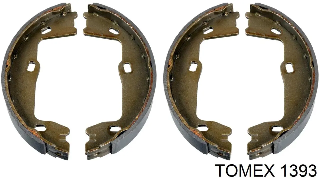 1393 Tomex колодки гальмівні передні, дискові