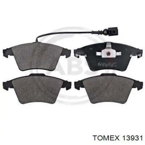 13931 Tomex Передні гальмівні колодки