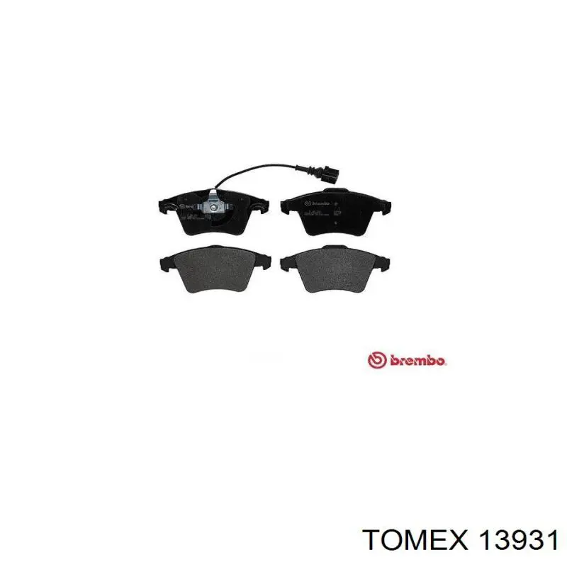 Тормозні колодки Tomex 13931