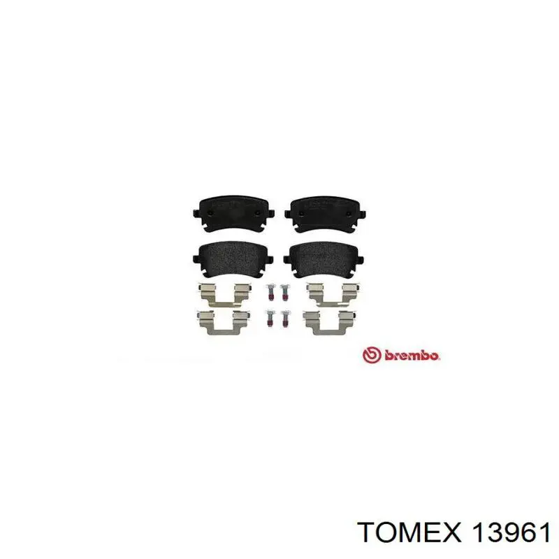 Задні гальмівні колодки Tomex 13961 ціна, від 20.92 USD