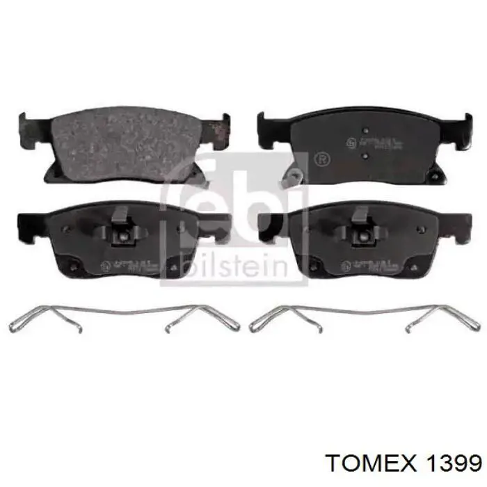 TX1399 Tomex колодки гальмівні передні, дискові
