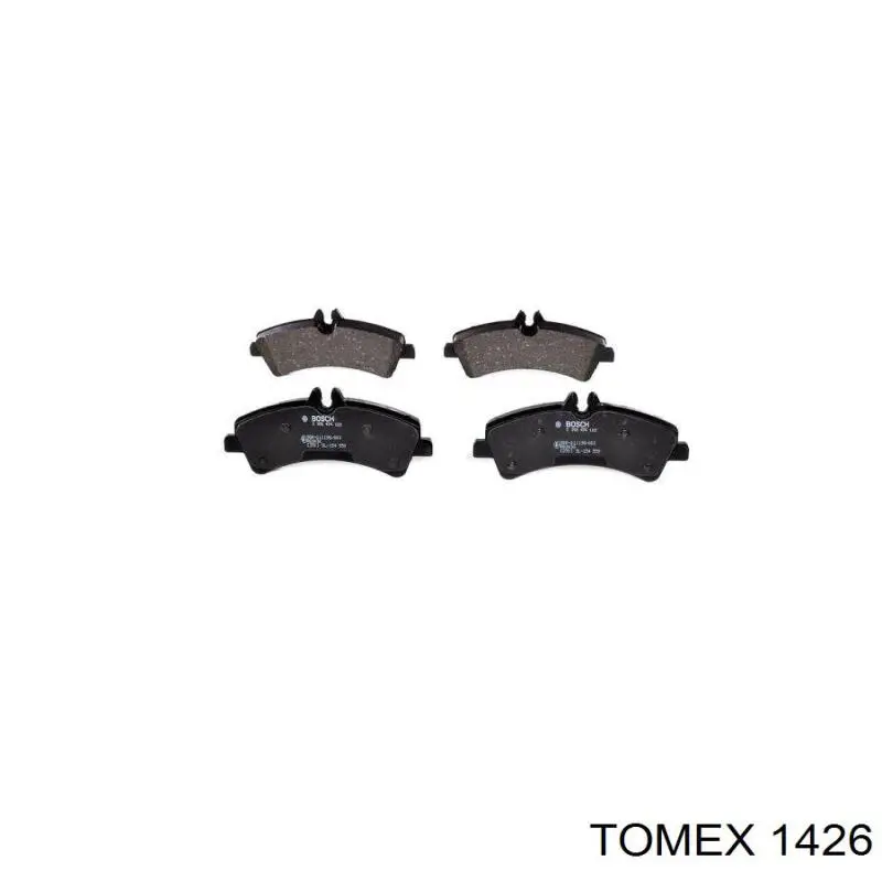 1426 Tomex Колодки гальмівні задні, дискові