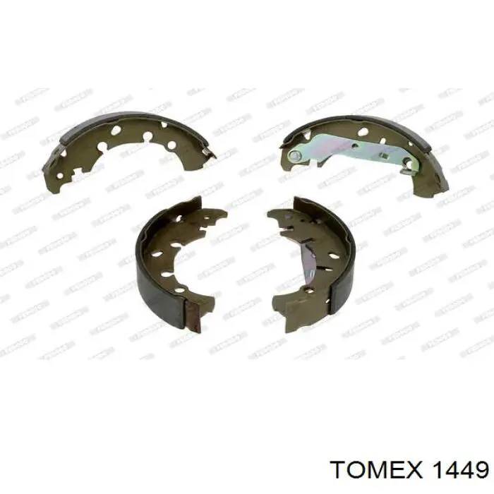 1449 Tomex колодки гальмівні передні, дискові