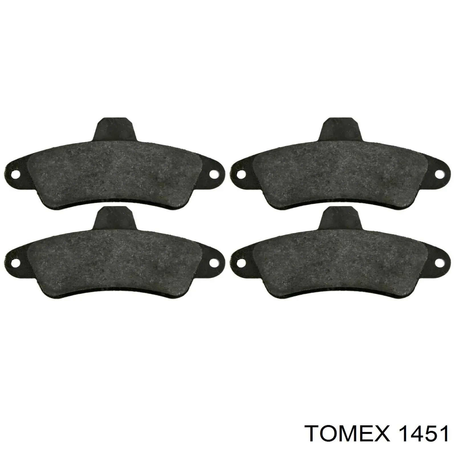 1451 Tomex Колодки гальмівні задні, дискові