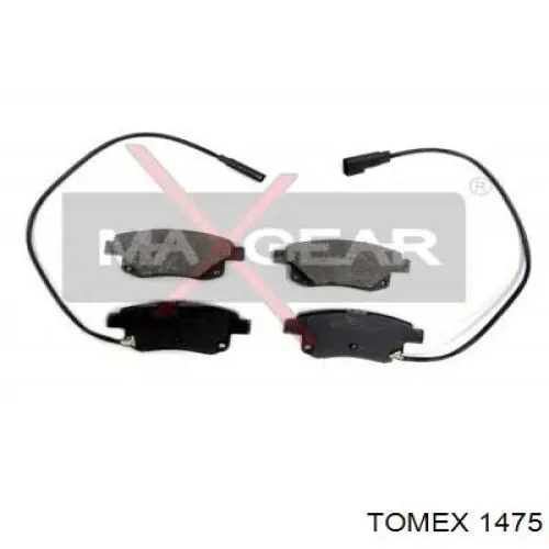 1475 Tomex Колодки гальмівні задні, дискові