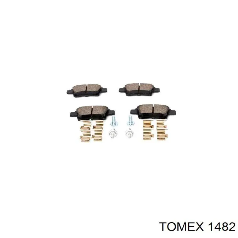 Задні гальмівні колодки 1482 Tomex