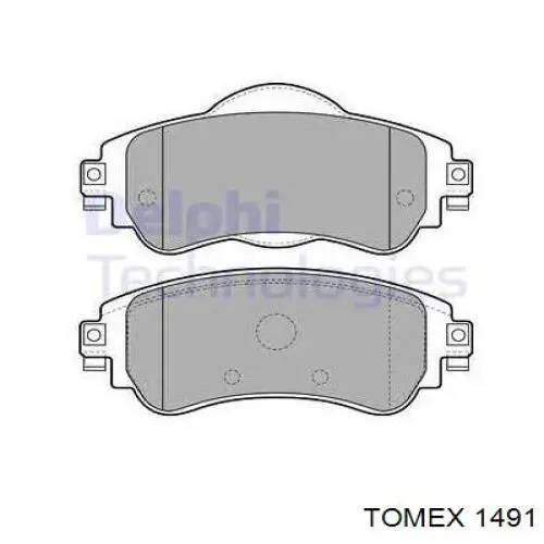 Гальмівні колодки Tomex 1491 ціна, від 32.57 USD