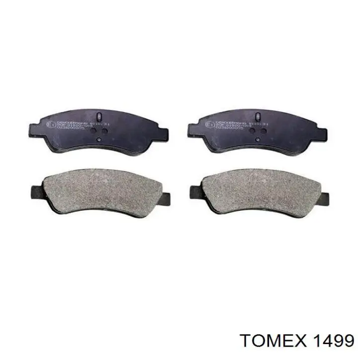 1499 Tomex Передні гальмівні колодки