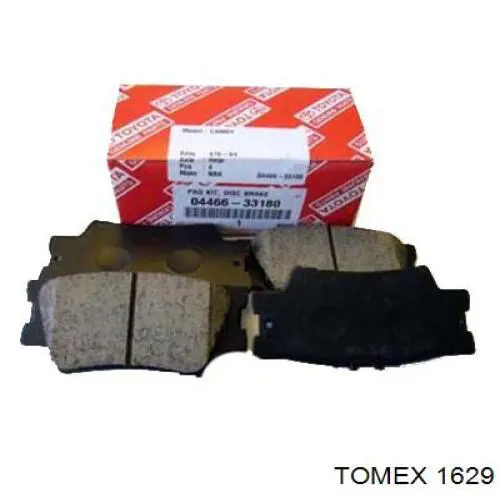 Задні гальмівні колодки Tomex 1629 ціна, від 18.91 USD