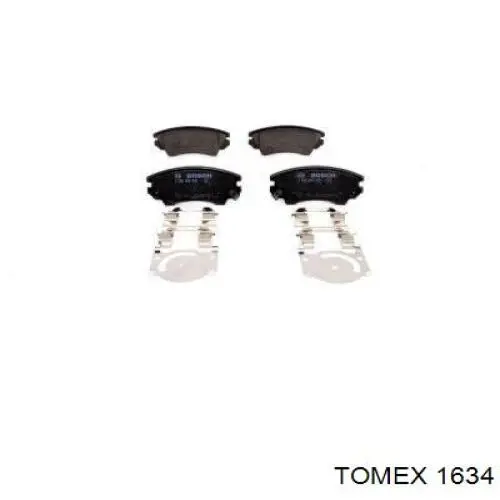 1634 Tomex Передні гальмівні колодки