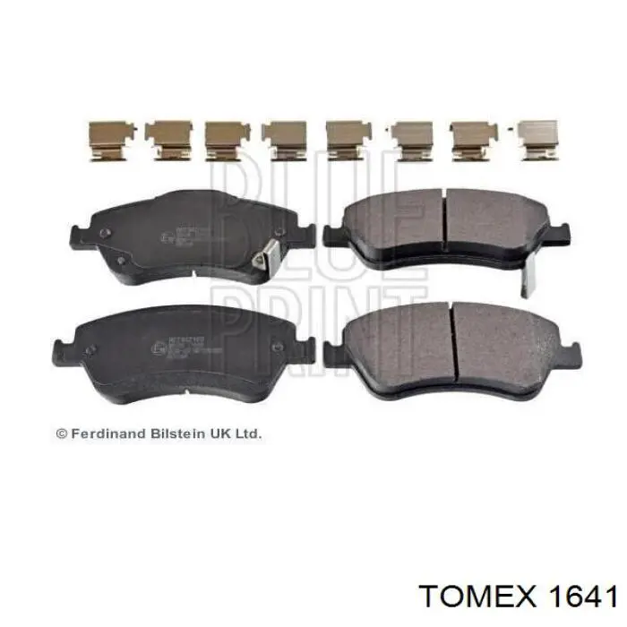 1641 Tomex Передні гальмівні колодки