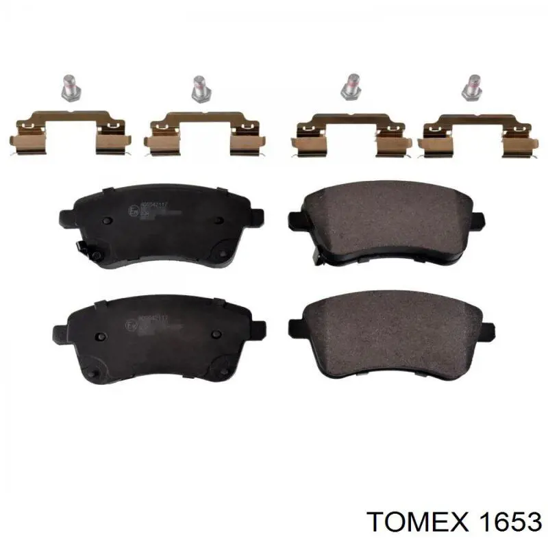 Передні тормозні колодки 1653 Tomex