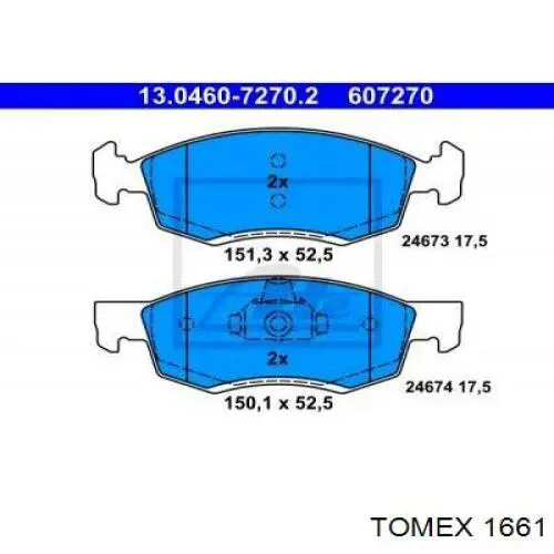 Передні тормозні колодки 192146 Maxgear