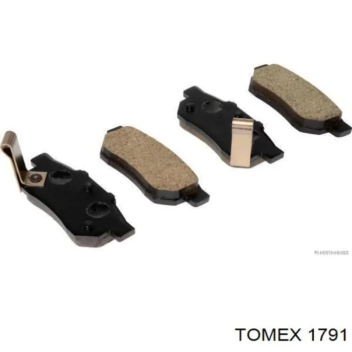 Гальмівні колодки Tomex 1791 ціна, від 29.37 USD