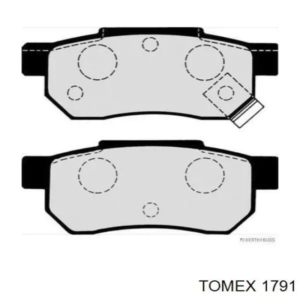 Передні тормозні колодки 42671512 General Motors