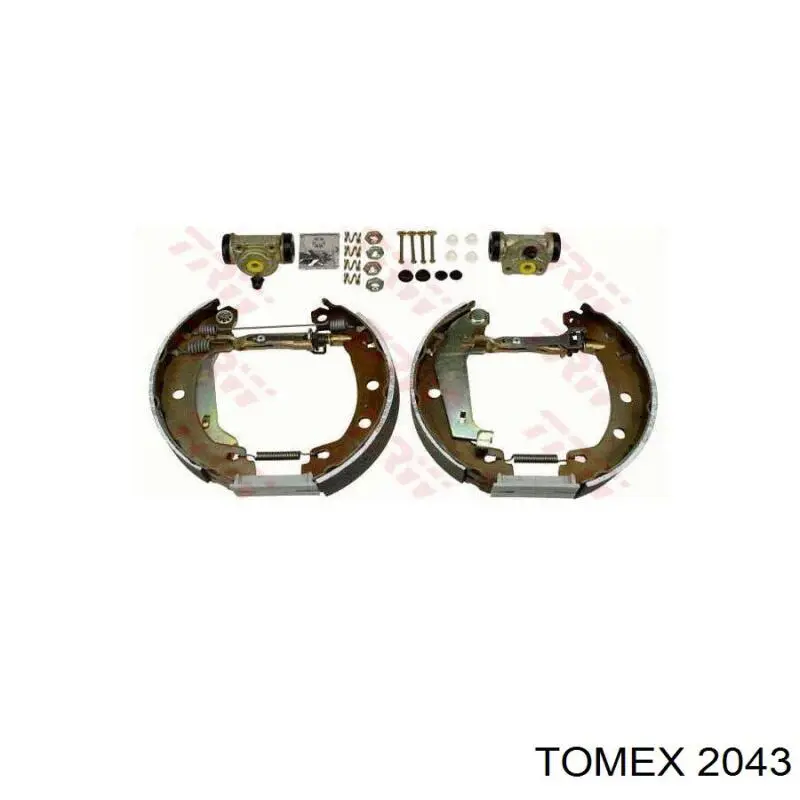 2043 Tomex Колодки гальмівні задні, барабанні