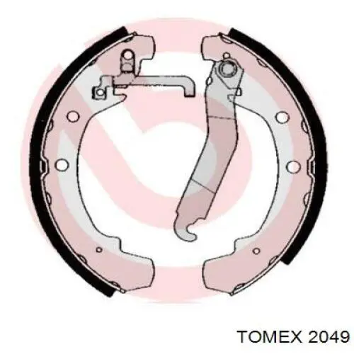 2049 Tomex колодки гальмові задні, барабанні