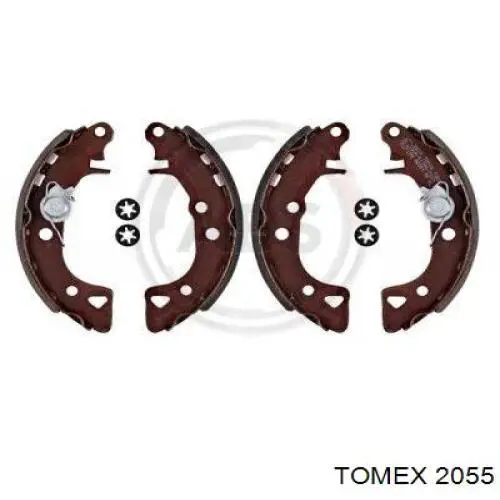 2055 Tomex колодки гальмові задні, барабанні
