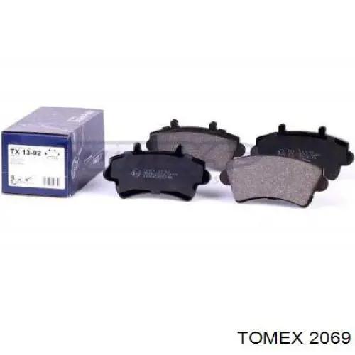 Колодки ручника / стоянкового гальма Tomex 2069 ціна, від 13.51 USD