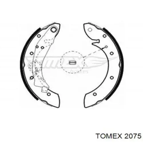 Купити 2075 Tomex Колодки гальмові задні, барабанні