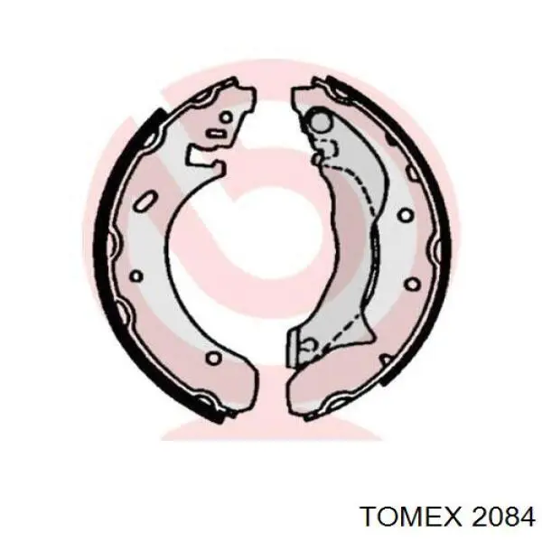 Купити 2084 Tomex Колодки гальмові задні, барабанні