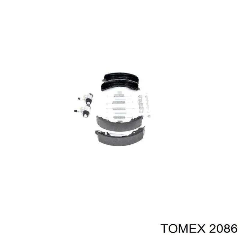 Купити 2086 Tomex Колодки гальмові задні, барабанні