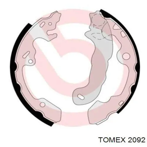 Колодки гальмові задні, барабанні Tomex 2092 ціна, від 19.96 USD