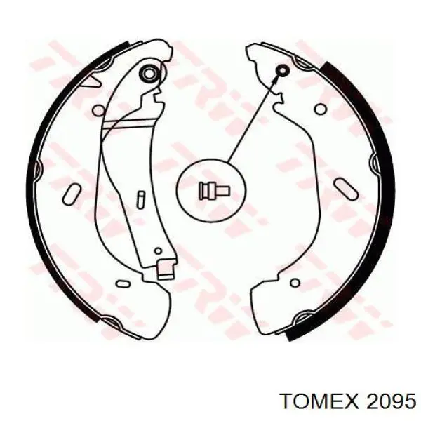 Колодки гальмові задні, барабанні 2095 Tomex