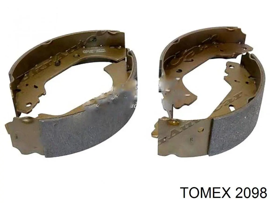 Колодки гальмові задні, барабанні 2098 Tomex