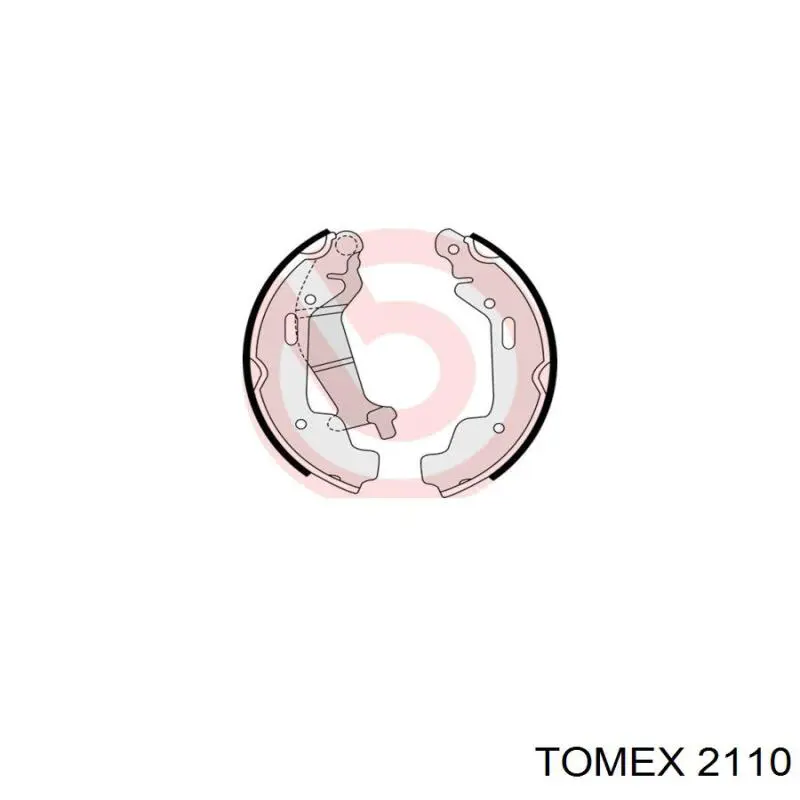 Купити 2110 Tomex Колодки гальмові задні, барабанні