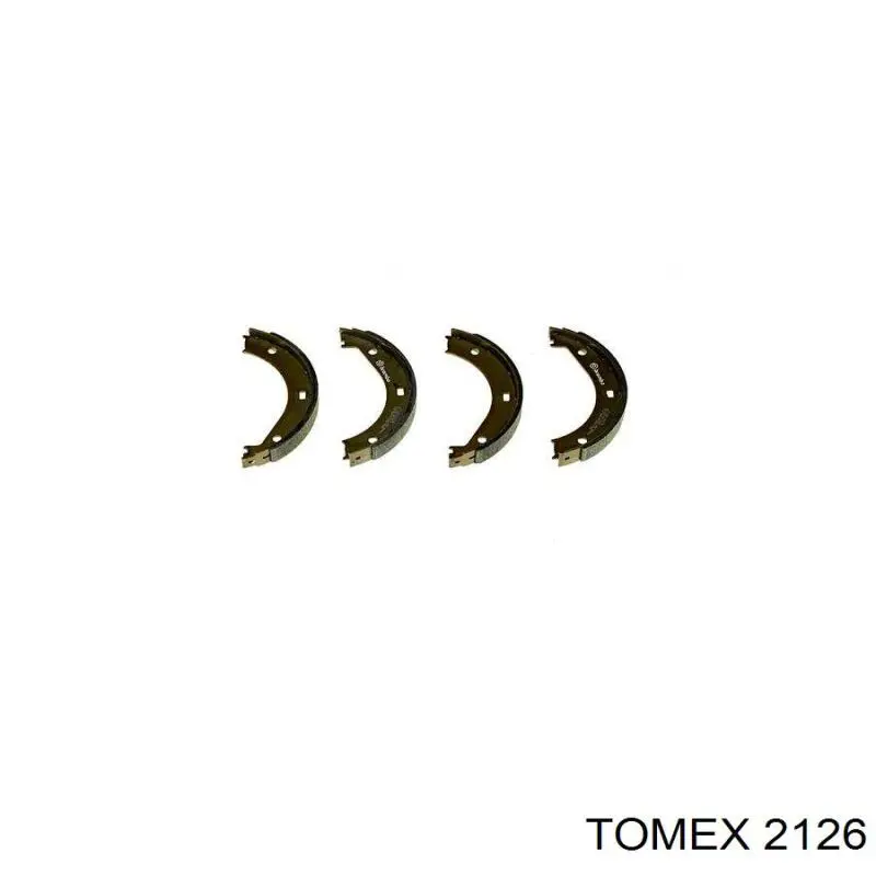 2126 Tomex колодки ручника/стоянкового гальма