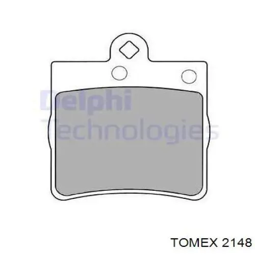 Колодки гальмові задні, барабанні 2148 Tomex